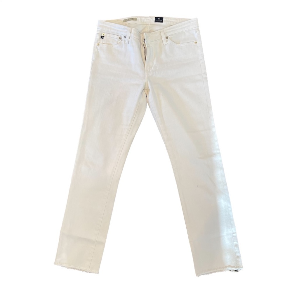 BUNDLE 3 for $75 AG “The premiere” skinny straight leg white jeans Size 28
